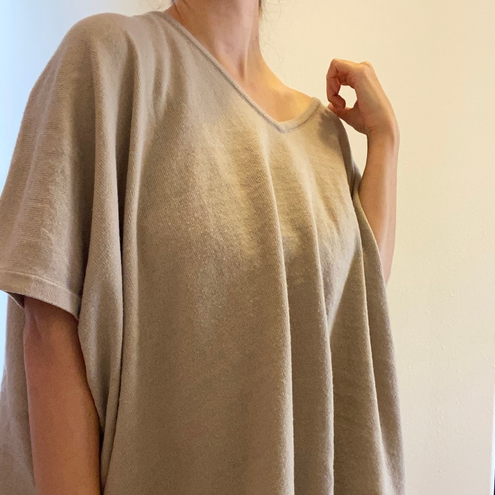 Tan Fall Poncho - Picture 4 of 5